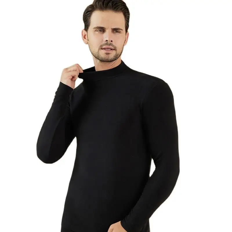 New Thermal Underwear Top Mens Dralon Heating Shirt Men's Winter Clothes Intimo Termico Mezzo Dolcevita Camiseta Termica