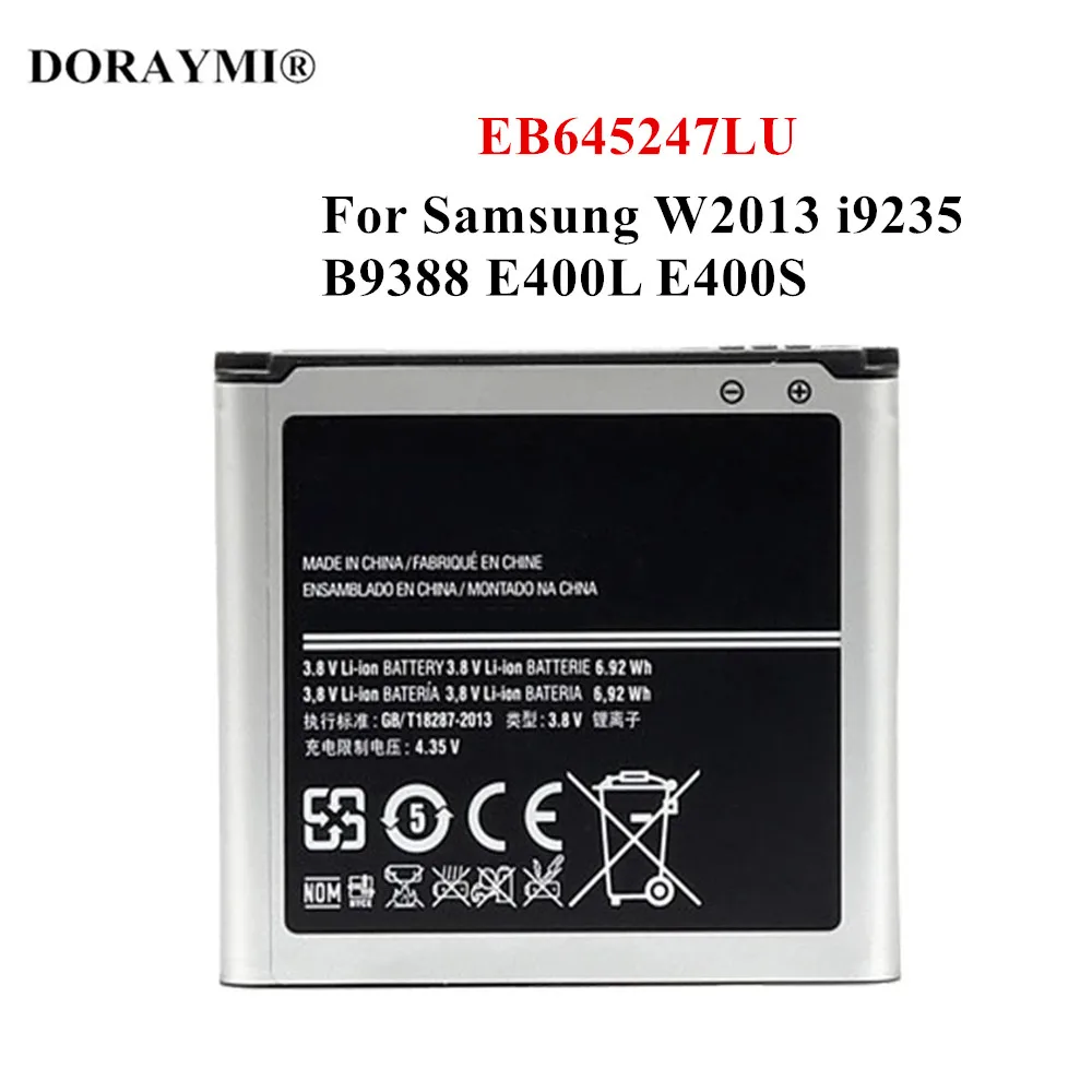 

Original EB645247LU Battery For Samsung W2013 i9235 B9388 E400 E400L E400S Replacement Phone Bateria 1820mAh Batteries