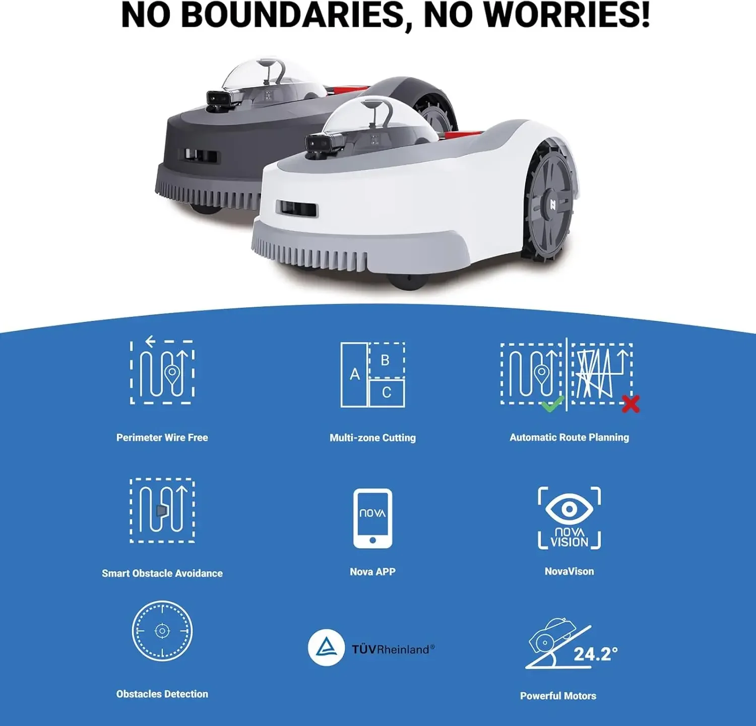 Садовая газонокосилка AKX без периметра роботизированные газонокосилки с