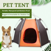foldable pet tent house waterproof dog house portable outdoor dog cat camping pop up bag for small and middle dog cat