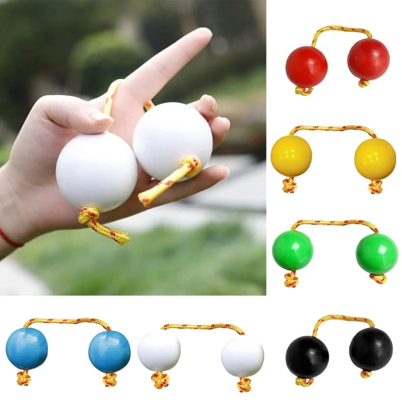 

1 Pair Aslatuas Rhythmic Ball, Music Egg Shaker Rattle Double Gourd Asalato Fingertip Drum Balls, African Shaker Rattle
