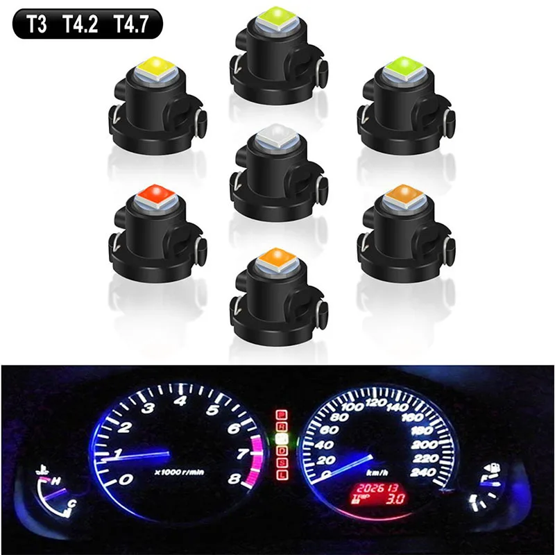 

10/5 шт., лампы для салона автомобиля T3 T4.2 T4.7