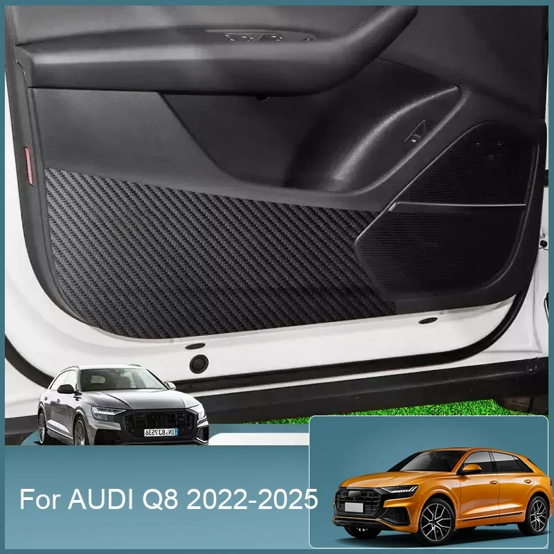 Для AUDI Q8 2022-2025 дверной порог автомобиля полоса на внутренняя внешняя защита
