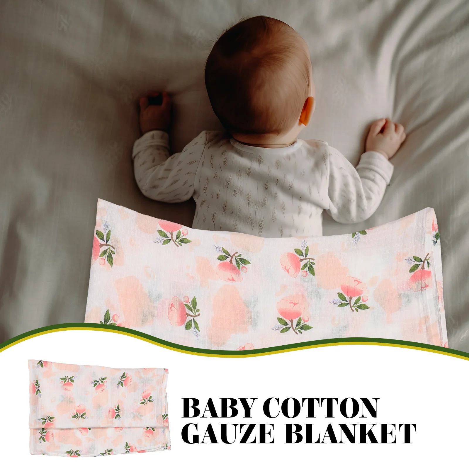 Baby Blanket Newborn Swaddle Blanket Muslin Infant Blanket Baby Bath Towel images - 6