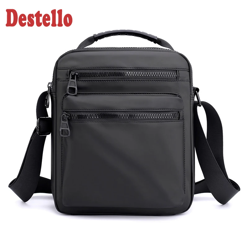 

Мужская сумка через плечо, Повседневная модная спортивная однотонная оксфордская мужская сумка на плечо, дорожная деловая школьная сумка д...