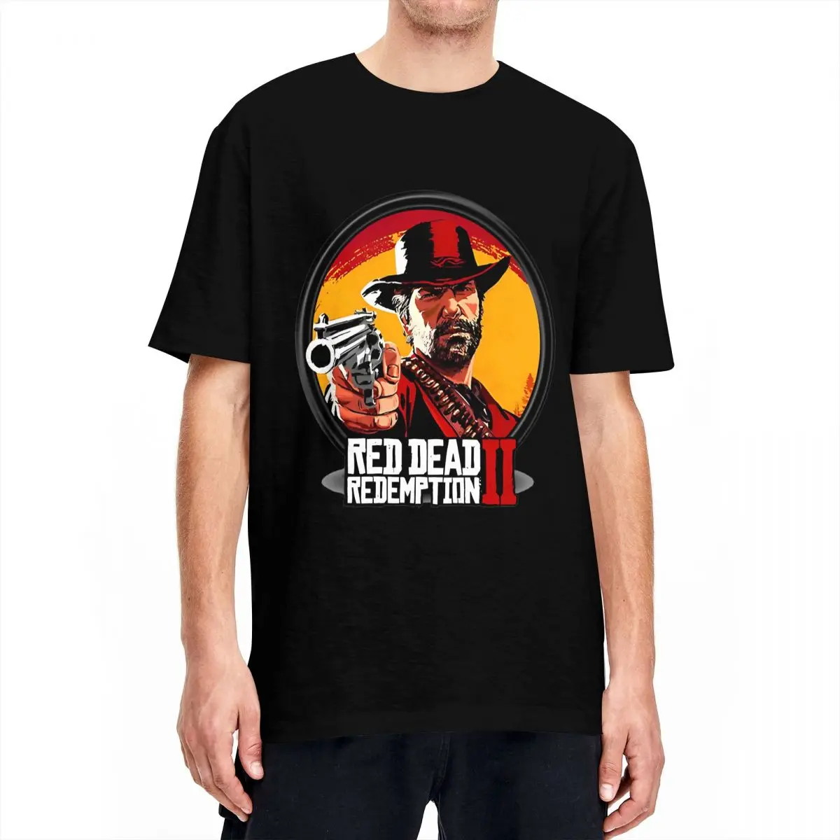 Футболка мужская летняя хлопковая в стиле хип-хоп с принтом Артура Моргана