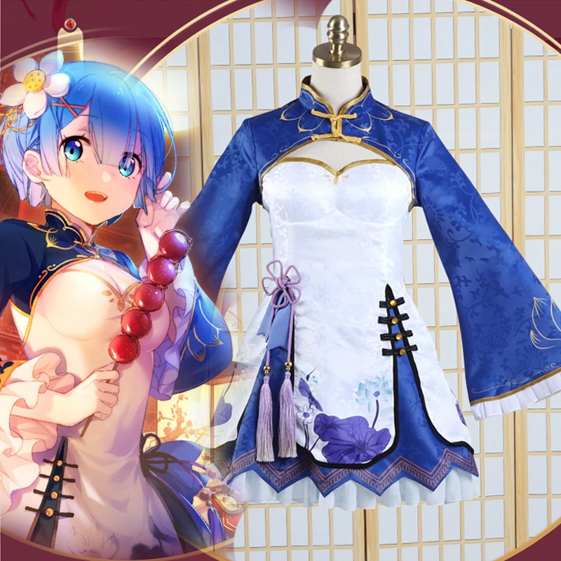 

Аниме Re: Life A Different World From Zero Rem Косплей костюмы Ram Lolita платья Re Zero костюмы на Хэллоуин для женщин CS208