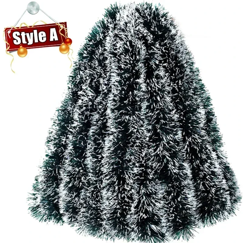 

Рождественская гирлянда из лент зелёная 200 см