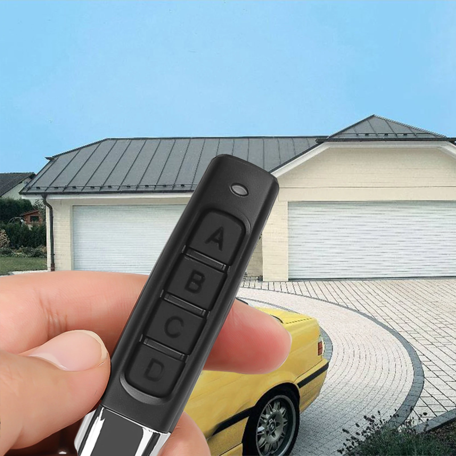 

Duplicator Copy Remote Controller Learning Code Key Transmitter with Key Ring for Garage Door Gate