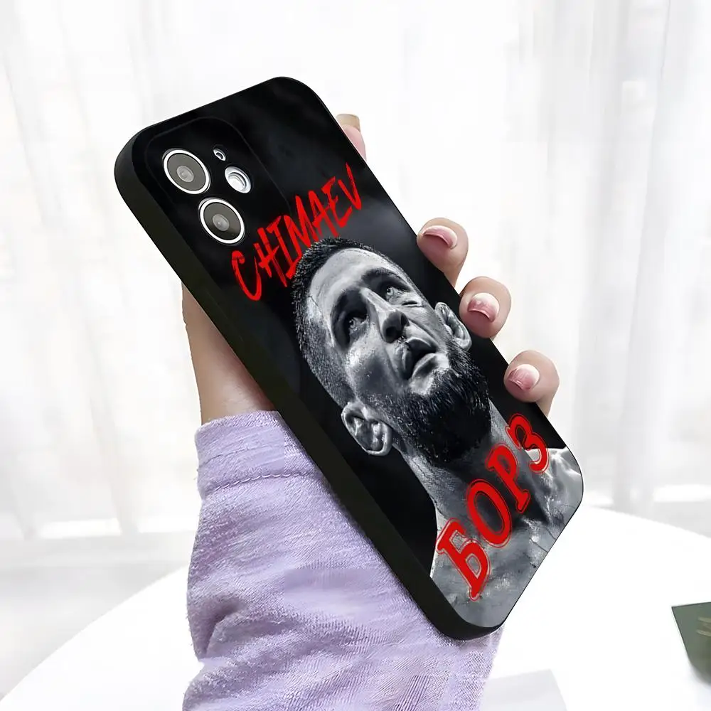 Чехол для телефона Fighting U-ufc C-Chimaev Cool Iphone 15 Pro Max 16 14 Mini 13 12 11 X Xr Xs 6 7 8 Plus задняя крышка