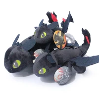 253555cm cute toothless plush toy anime how to train your dragon 3 night fury plush toothless stuffed doll toy for kids gift