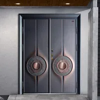 Doors for House Modern Design Typical Exterior Residential Villa Household Cast Aluminium Security Doors