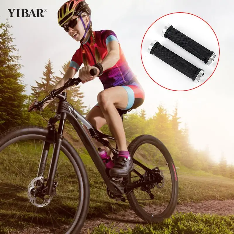 

2pcs/1Pair Mountain Road Cycling Bike Bicycle MTB Handlebar Cover Grips Smooth Soft Rubber Anti-slip Handle Grip Lock Bar End