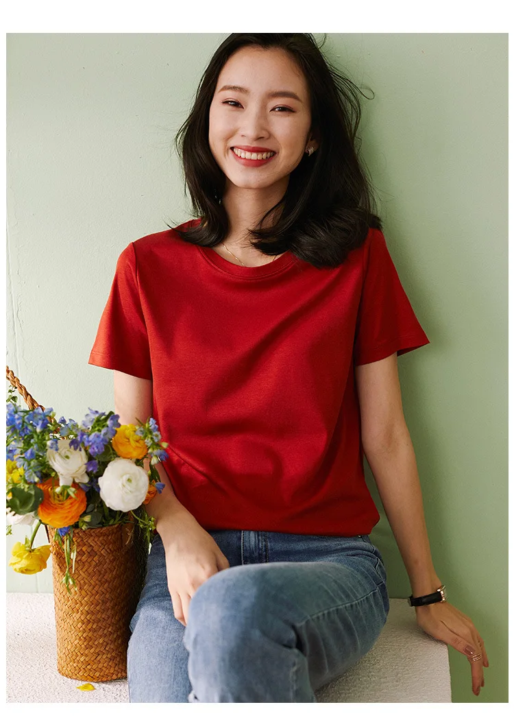 

2022NEW Short Sleeve T-shirt Women t shirt Summer Cotton t-shirt Women Tops Causal t-shirts