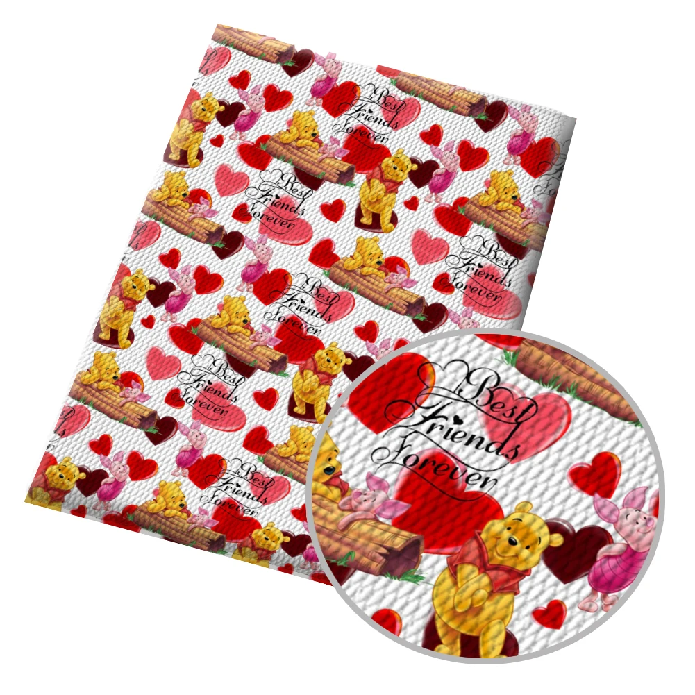 

Очаровательная ткань с принтом Винни-Пуха, 50*145 см