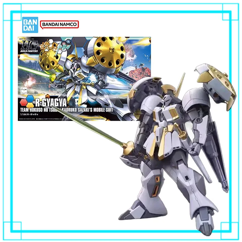 Фото Оригинальный набор для сборки модели Gundam HG 1/144 R-Gyagya TEAM HOKUSO NO TSUBO от Bandai, украшение, аниме-фигурка, игрушка для сборки, подарок для мальчиков. №1