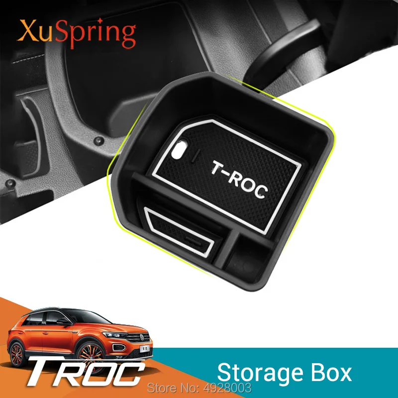 

Car Armrest Center Storage Box for Volkswagen VW T-roc Troc 2017 2018 2019 2020 2021 2022