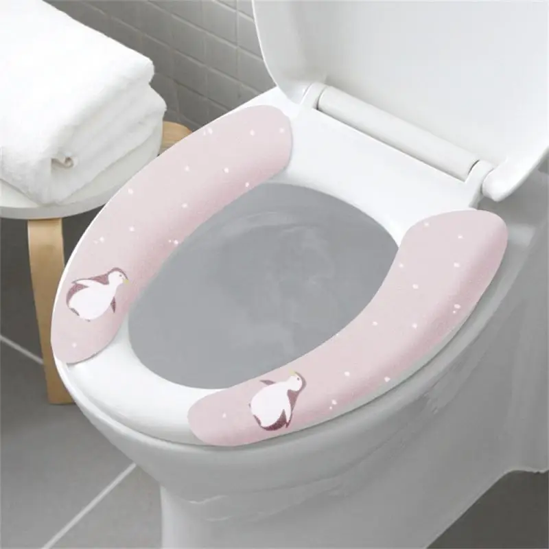 

2Pc/set Toilet Seat Covers Toilet Sticker Thickened Toilet-Cover Universal Bathroom Toilet Patch Seat Washer Waterproof Products