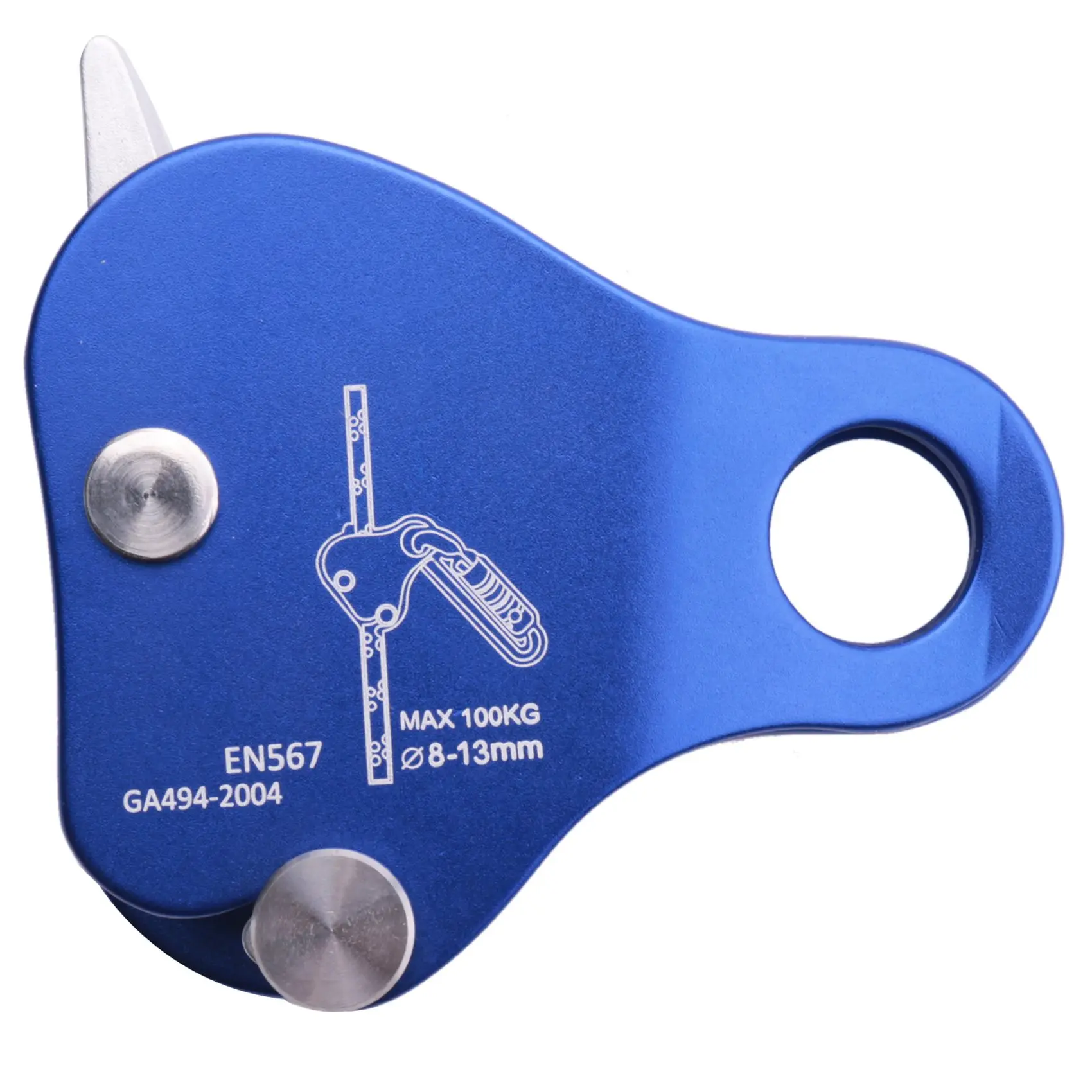 

Rope AscenderRock Climbing Tree Arborist Rope Grab Self-Locking Rope Grip for Outdoor Climbing and Rescue 8-13MMBlue