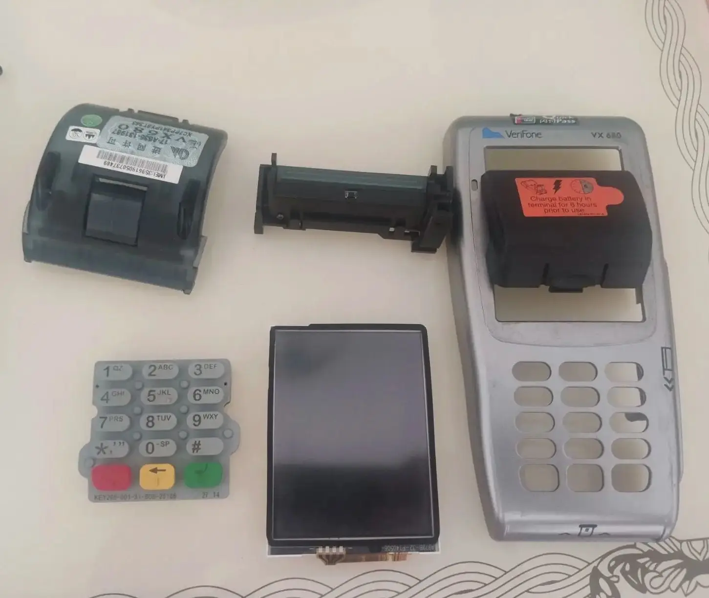 Фото Английская клавиатура для Verifone Vx680 Pos, платежный терминал, клавиатура системы POS, запасные части, аксессуары для Pos №2