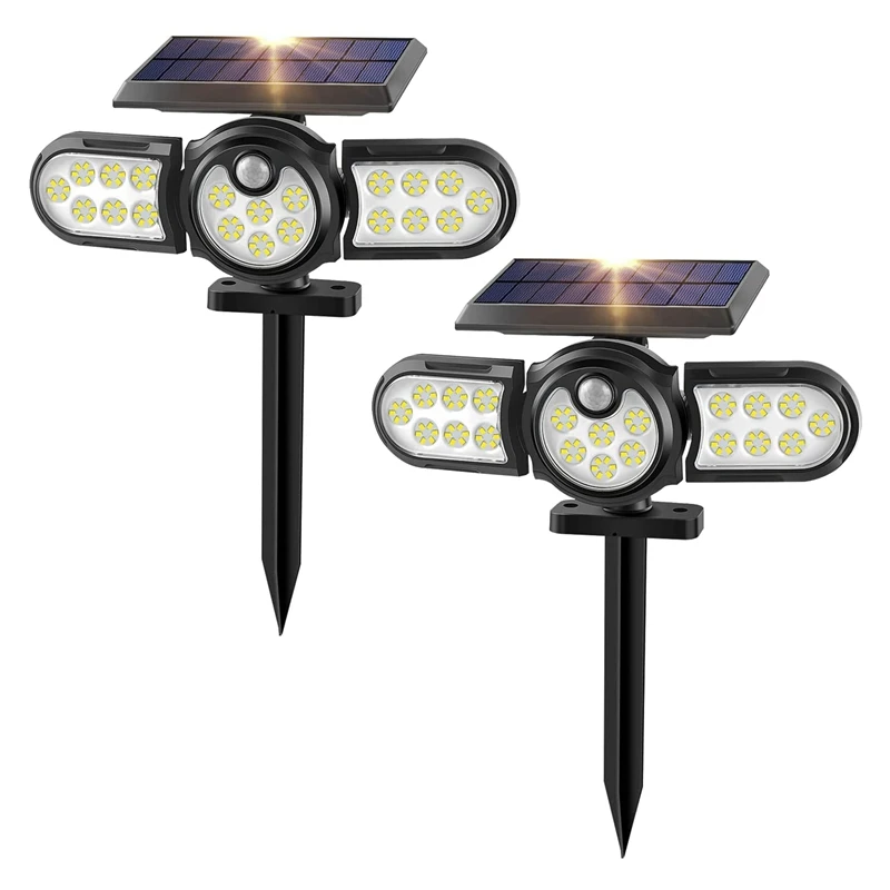 Solar Spot Lights Outdoor Solar Lights Outdoor Solar Powered Wall Lights IP65 Waterproof Spotlights For Porch Garage