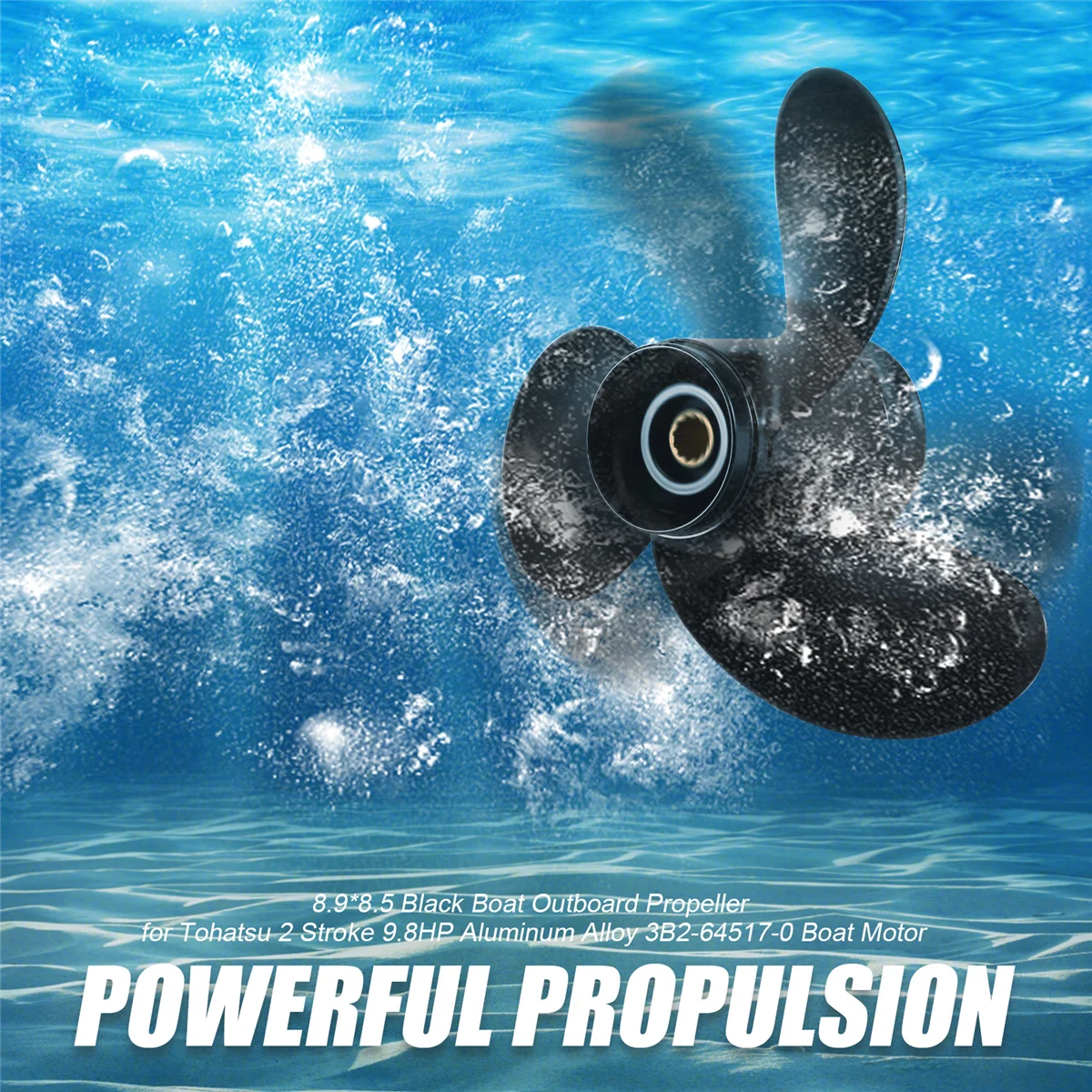 Черный лодочный подвесной пропеллер 8 9*8 5 для 2-тактного 9-дюймового лодки из