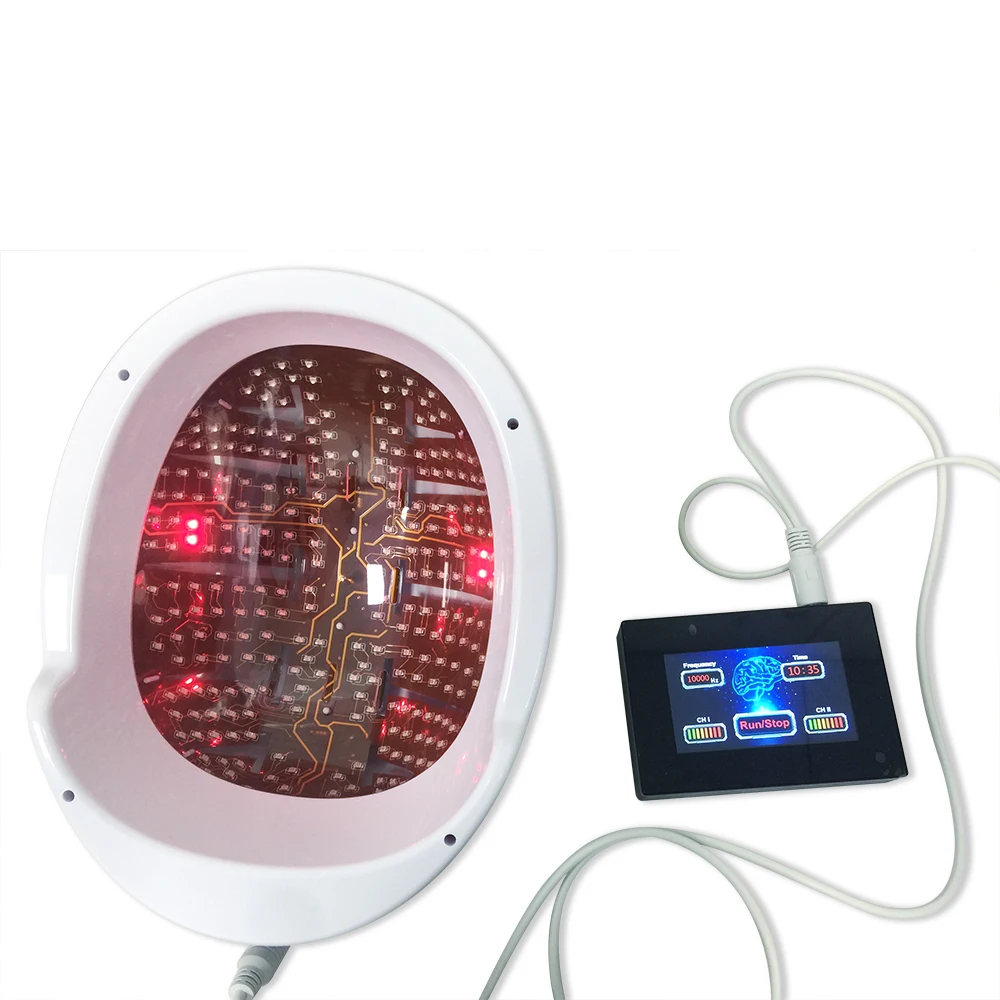 

Factory Wholesale Brain Stimulation Alzheimer Therapy 810nm Infrared Led Light Transcranial photobiomodulation helmet