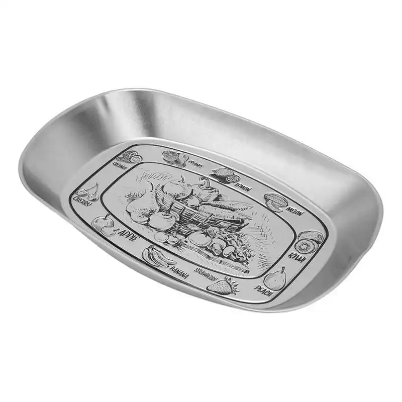 

Поднос для еды, лоток для снэков, тонкое производство, железный Многофункциональный Европейский стиль для благодарения за семена дыни