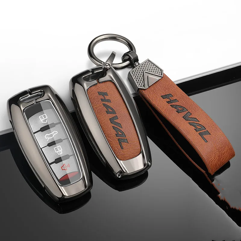 

Zinc Alloy Car Key Case Cover Holder Shell For Great Wall Haval/Hover H6 H7 H4 H9 F5 F7 H2S Protect Keyless Keychain Accessories