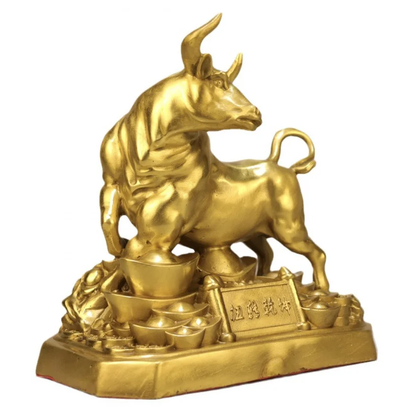 Латунные фигурки коров Wangshi