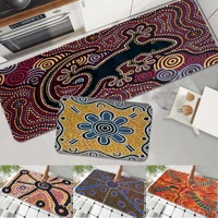 aboriginal flag art logo room mats nordic style home doormat bathroom toilet mats bedroom bedside mats