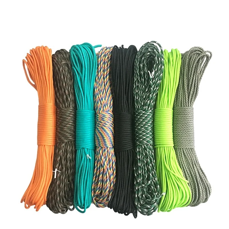 

Outdoor Parachute Rope 7 Core 4mm Lanyard Tent Rope Hiking Camping Multicolor