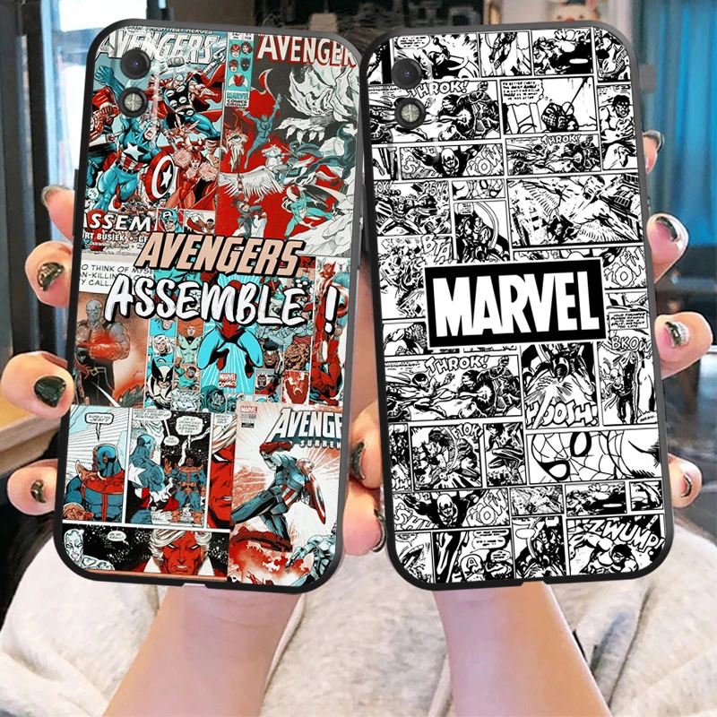 

Чехол для телефона с логотипом комиксов Marvel для Xiaomi CC9 CC9e 10 S 10 Pro 11 11 Lite 11 Pro 10, силиконовый чехол, жидкий силиконовый чехол