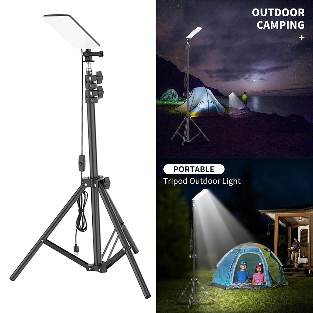 

Stand Portable Tripod Lamp Pole Outdoor Light Lantern Light Outdoor Camping Adjustable Outdoor Tripod Lighting Work
