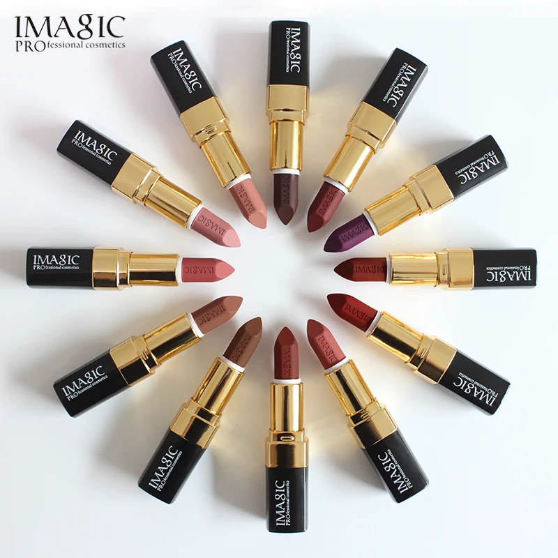 IMAGIC Charming Lipstick Moisturizer Lips Smooth Lip Stick Long Lasting Cosmetic Beauty Makeup 12 Colors |