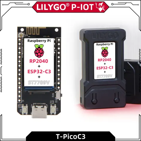 LILYGO®T-PicoC3 RP2040 Беспроводная плата разработки Wi-Fi Bluetooth модуля Dual MCU 1,14 дюймов ST7789V дисплей для Arduino