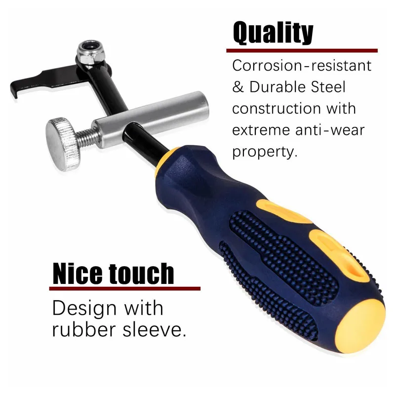 

58430 Shaft Type Seal Puller W/ Spare Hook Crankshaft Camshaft Remover Auto Tool