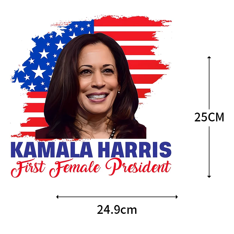 2024 популярная одежда для изготовления теплоотдачи Камала Харриса стикеры с