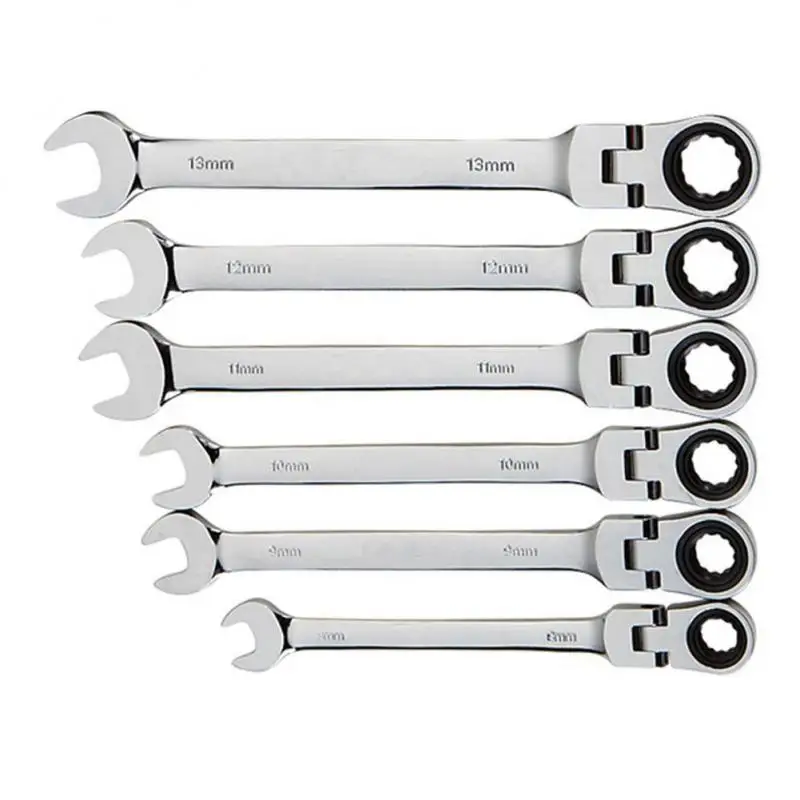 

6mm 7mm 8mm 9mm 10mm 11mm Dual Heads Ratchet Combination Dicephalous Wrench Spanner Quick Release Hand Tools