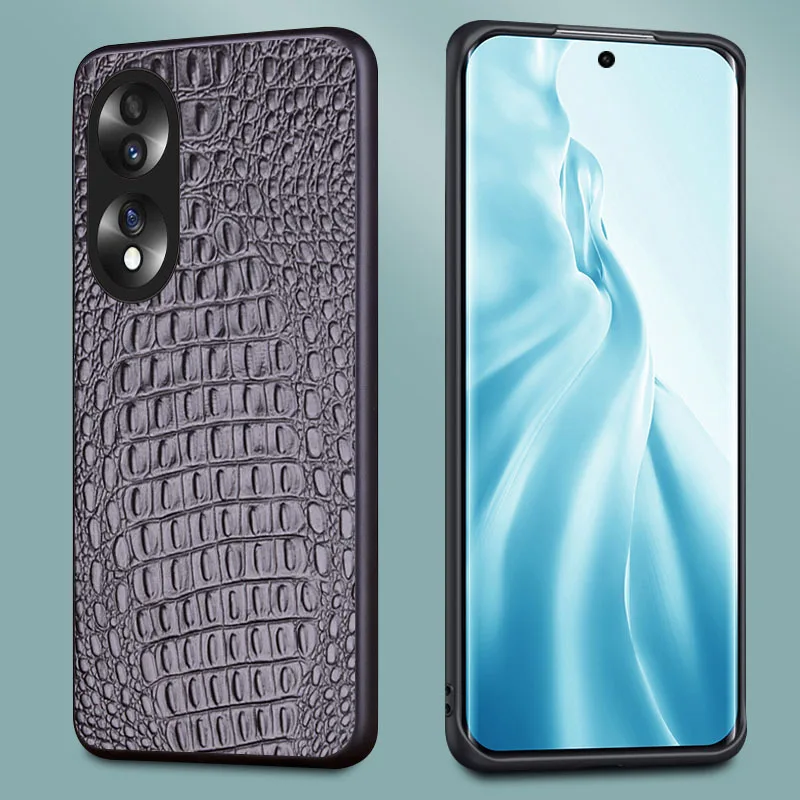 Hot Luxury Genuine Leather Wallet Business Phone Case For Honor 70 Honor70 Pro Cover Credit Card Money Slot Cover Holster