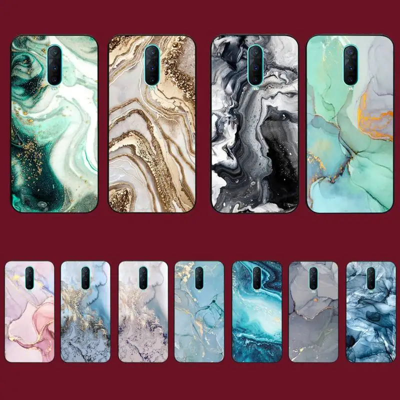 

Landscape Ink Marble Phone Case for Vivo Y91C Y11 17 19 17 67 81 Oppo A9 2020 Realme c3