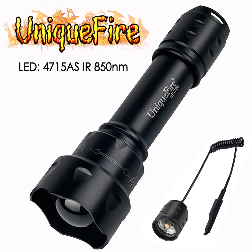Светодиодный фонарик UniqueFire T20 IR 4715AS инфракрасный охотничий фонарь с