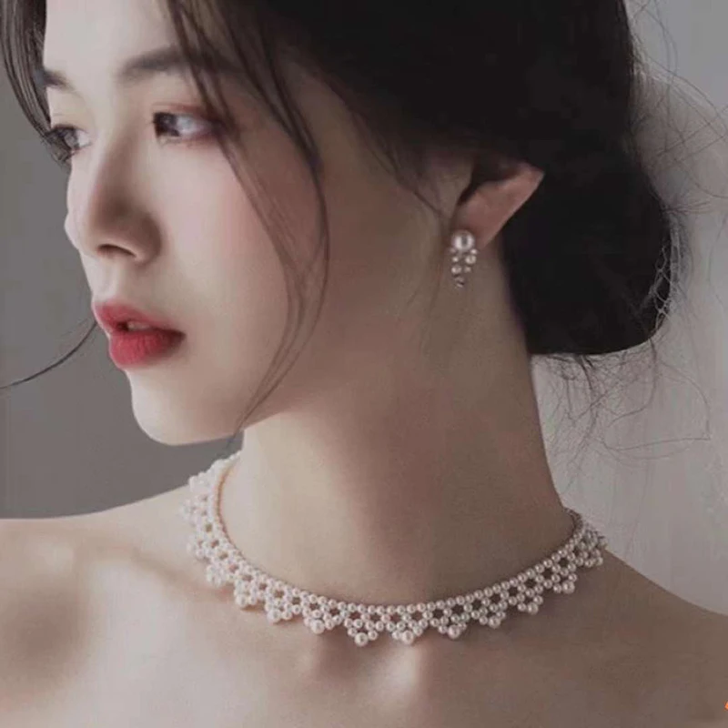 Женское Ожерелье из натурального пресноводного жемчуга 14 к