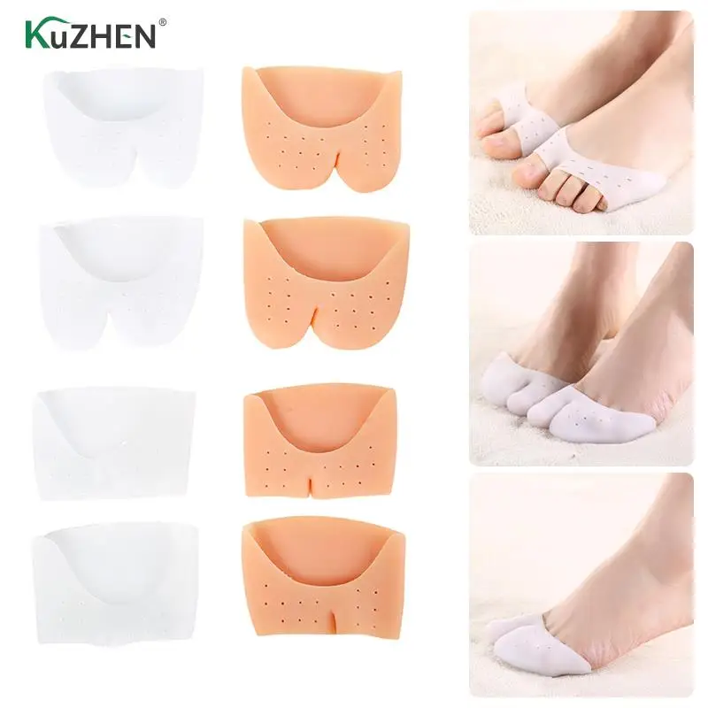 

1pair Soft Toe Protectors Pads Ballet Toe Sleeves Split Finger Gel Hallux Valgus Corrector Thumb Finger Correction Straightener