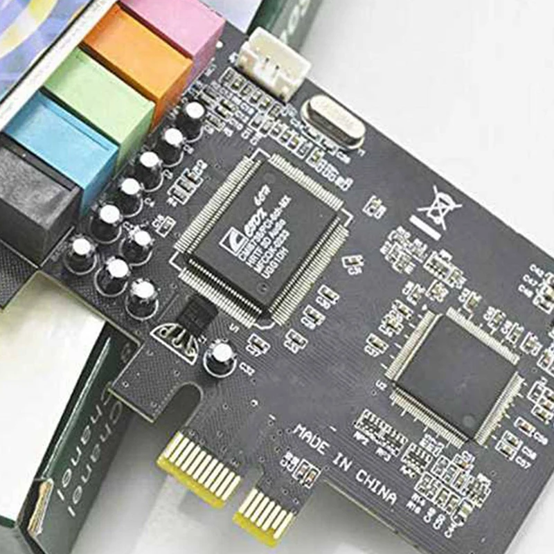 2X 5 1 внутренняя звуковая карта для Windows 10 с низкопрофильным кронштейном 3D стерео