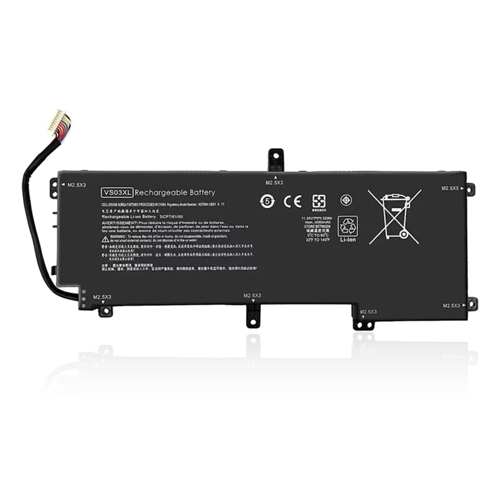 Аккумулятор YOOFAN VS03XL для ноутбука HP Envy 15-AS000NIA AS020TU AS165NZ AS111TU AS104NA 849047-541 849313-850