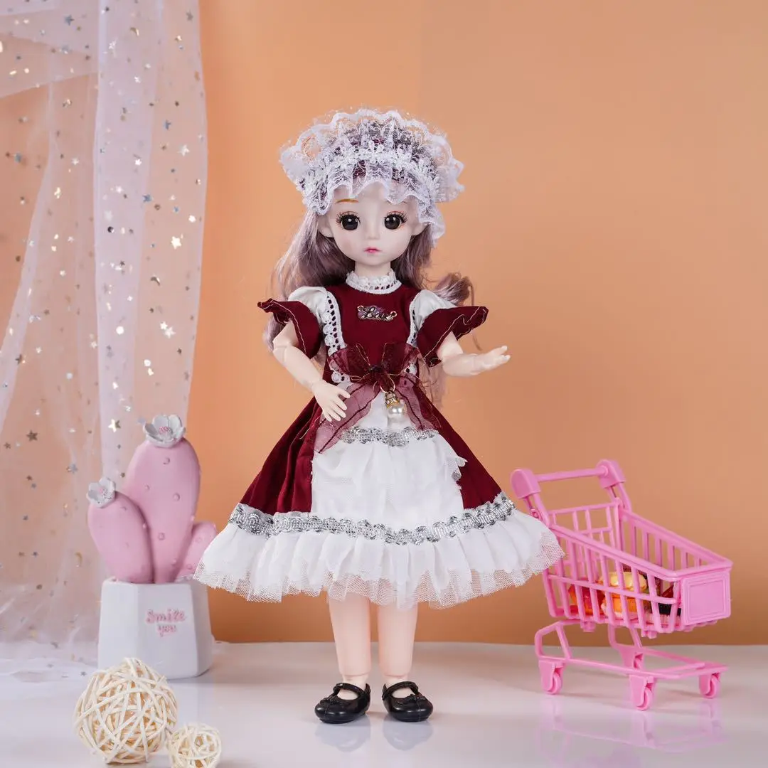 Шарнирная кукла 30 см 1/6 шарнирная с подвижными шарнирами для девочек коричневыми