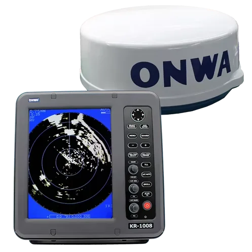 9 7-дюймовый X-диапазон ONWA 4 кВт до 36 нм KR-1008 товары для морских товаров поддержка