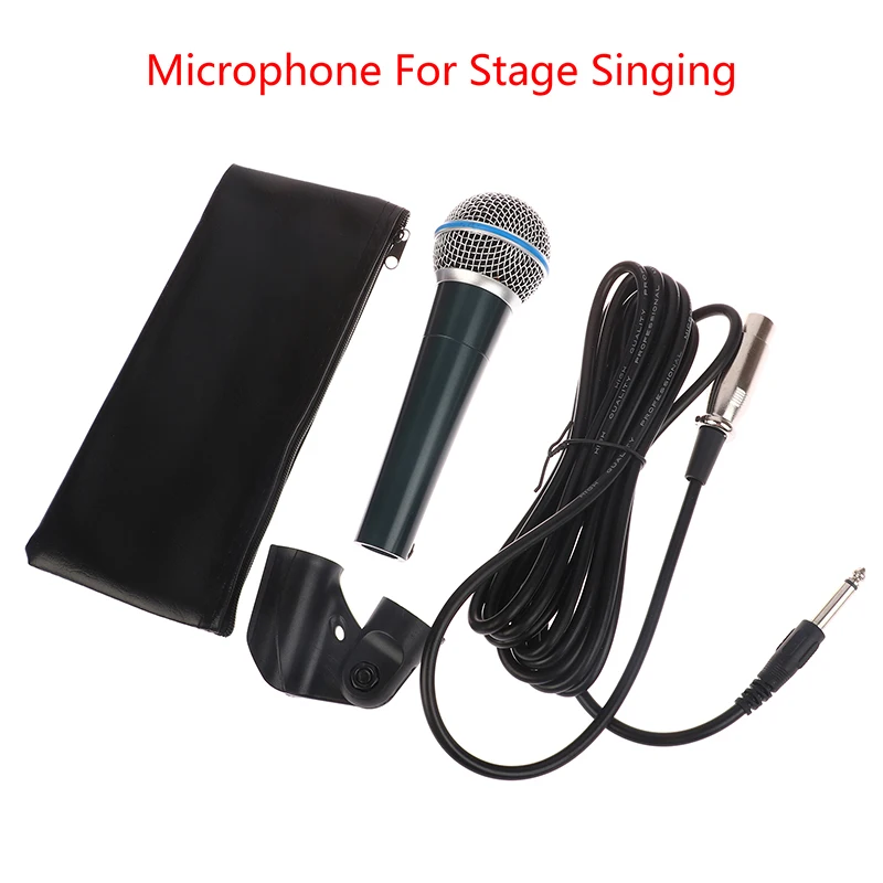 

Суперкардиоидный динамический микрофон BETA 58A для пения на сцене, профессиональный проводной микрофон для караоке, BBOX, записи голоса, 1 комплект
