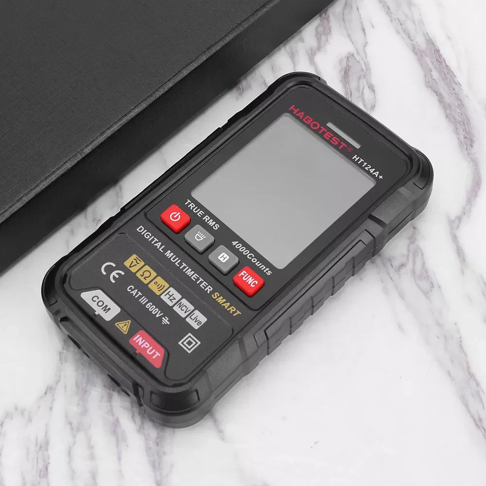 

Smart Multimeter Digital with Lcd Screen Multimeter Test Leads 4000 Counts Backlight for Voltmeter Ammeter Ohm Tester Meter